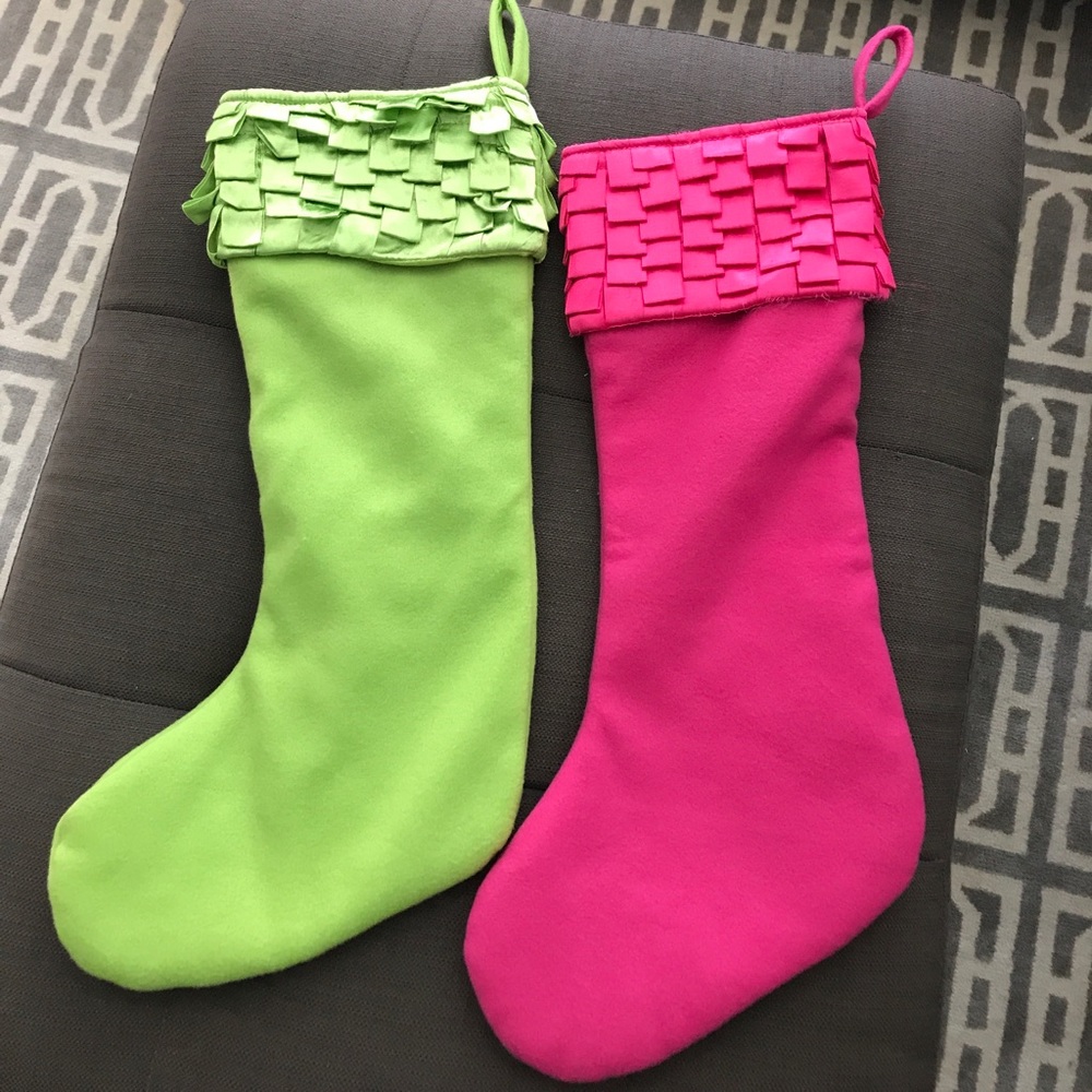 HIS AND HERS NEON CHRISTMAS STOCKINGS